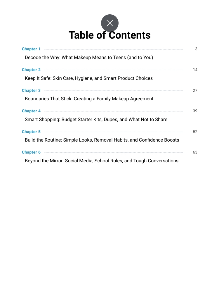 E-Book: Makeup, Teens, and Boundaries: A Parent’s Guide